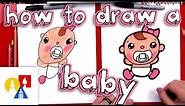 How To Draw Cartoon Baby Olivia