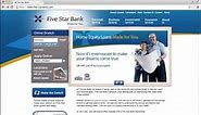 Five Star Bank Online Banking Login Instructions