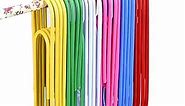 Paper Clips, 80 Pack 4 Inches Mega Large Paper Clips - 100mm Extra Large Multicolored Jumbo Coated Paperclips Big Sheet Holder for Office School Document Organizing