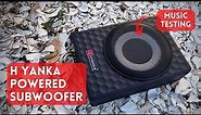 HYANKA 400w 8inch Powered Subwoofer - Installation, Review and Music Test