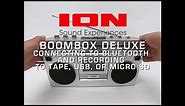 ION Audio Boombox Deluxe | Connecting to Bluetooth & Recording to Tape, USB or Micro SD Card