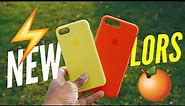 New Apple iPhone X, iPhone 8 Silicone Cases: Spicy Orange & Flash (Yellow) 2017
