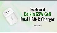 Teardown of Belkin 65W BoostCharge Pro Dual USB-C GaN Charger