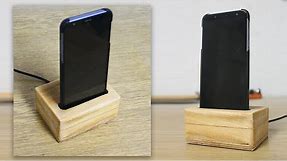 DIY Charging Dock - Wooden Phone Charger Stand