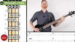 Bass Lesson Finding Notes on the Fretboard