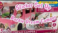 2023 Barbie Dream Camper Sticker Set up Guide. Perfect for Christmas!