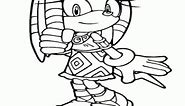 Tikal, Sonic character coloring page printable game