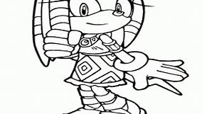 Tikal, Sonic character coloring page printable game