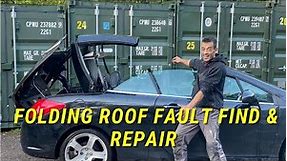 PT3 -How to DIY fault find & repair cabriolet folding roof -Peugeot 308 GTi cc 156 THP 1.6i Petrol