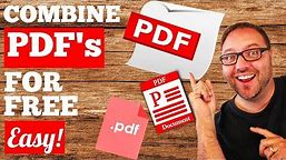How To Combine PDF Files Into One - FREE