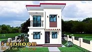 25 SQM | 3 BEDROOM | SMALL 2 STOREY HOUSE DESIGN IDEA | 5M X 5M | 2 T&B | BAHAY | PORMA HOUSE