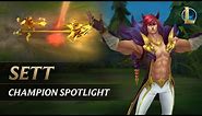 Sett Champion Spotlight | Gameplay - League of Legends