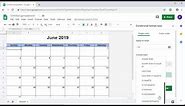 How to Create a Dynamic Monthly Calendar in Google Sheets - Template Provided
