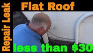 How to Repair the most common Flat Roof Leak - easy and fast