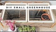 How To Build a Small Patio Greenhouse | Using Reclaimed Windows