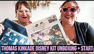 Thomas Kinkade Disney Cross Stitch Kit Unboxing & Start -The Disney Dreams Collection (FT Extra)