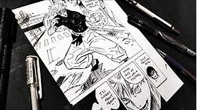 Drawing a Manga Page | Jujutsu kaisen | 呪術廻戦 | Gojo Satoru | Gege Akutami Drawing
