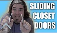 How to install, replace slider closet doors and track. Easy! Home Mender.