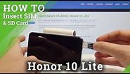 How to Insert SIM Card to Honor 10 Lite - Enter Micro SD Card