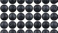 100Pcs 10mm Black Lava Beads, Round Loose Natural Black Lava Gemstone Beads for Bracelet Jewelry Making with Crystal Stretch Cord (Black Lava Stone Beads, 10MM)