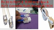 How to convert Rj45 to RJ11 or Rj11 to Rj45