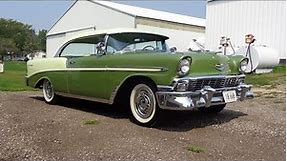 1956 Chevrolet Chevy Bel Air 2 Door in Green & Yellow & Ride on My Car Story with Lou Costabile