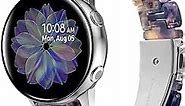 SaNgaiMEi 20mm Resin Band Compatible with Samsung Galaxy Watch 6 /Galaxy Watch 5/Galaxy Watch 4 40mm 44mm/Watch 5 Pro/Galaxy Active 2/Galaxy Watch 3/Watch 4 Classic Waterproof Band for Women Men