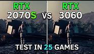 RTX 2070 SUPER vs RTX 3060 | Test In 25 Games at 1080p | 2023