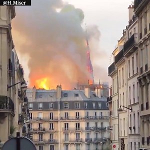142K views · 1.3K reactions | A major operation is under way by Paris firefighters after a blaze broke out at the historic Notre Dame Cathedral. Police said the fire began accidentally and was linked to building work at the site. | The Guardian | Facebook
