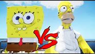 SPONGEBOB SQUAREPANTS VS HOMER SIMPSON - GREAT BATTLE