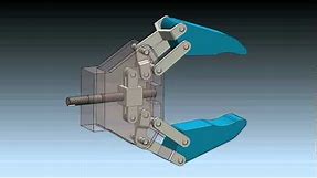 Robot Gripper Mechanism in SolidWorks 2012