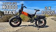 Powerful Dual Motor 2000W eBike - LANKELEISI X3000 MAX Test & Review