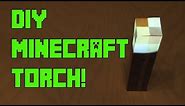 DIY Minecraft Torch – with Flickering Effect!