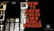 How to know you're own number in simple Nokia phone !TECH FIRE 🔥!