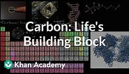 Carbon as a building block of life | Properties of carbon | Biology | Khan Academy