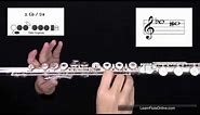 How To Play The Note E flat or D sharp Eb/D# on Flute: Learn Flute Online