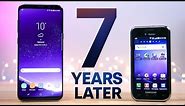 Samsung Galaxy S8 vs First Galaxy S! 7 Year Comparison