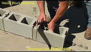 How to build a concrete hollow block wall by using 8 inch concrete hollow blocks