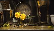 Still Life - Oil Painting Lesson - From Start to Finish