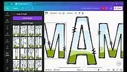 Tutorial Canva Template Frame Alphabet Doodle Letters and numbers by DoodleAlphabetArt | DIY project