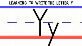 Write the Letter Y - ABC Writing for Kids - Alphabet Handwriting by 123ABCtv