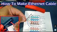 How To Make Ethernet Cable RJ45 - Straight Through & Crossover