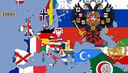 Alternative History of Europe (1900-2021) with Flags.