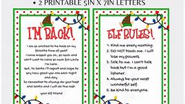 Bring back your Elf with an "I'm Back" letter and some "Elf Rules" 🎄Buy now and download and print when your Elf is ready to make it's appearance. #christmas #christmastime #besttimeoftheyear #elf #elfontheshelf #elfisback #theelfisback #elfrules #christmasdownload #christmasprints | Desert Digital Designs On Etsy