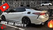 New Side Skirts Installed MTXSE26 Toyota Camry 2019 2018 20 Yofer Unboxing Install Review Walkaround