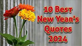 10 Best New Year's Quotes 2024 || new year quotes || best wishes new year || Quotes for new year ||