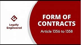 CONTRACTS: FORM OF CONTRACTS