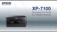 Epson Expression Premium XP-7100 | Wireless Setup Using the Control Panel