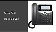 How to Place a Call on a Cisco 7841