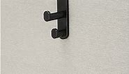 Safco Products 4225BL Over The Panel Double Coat Hook, Black, 1.75 X 6.5 X 7.75